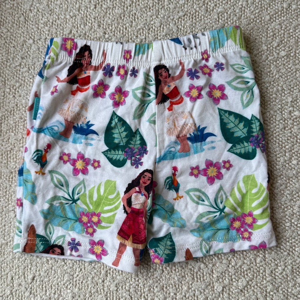 Never worn Posh Peanut Bamboo Viscose Disney Moana baby bike shorts 3-6 months - Picture 3 of 5